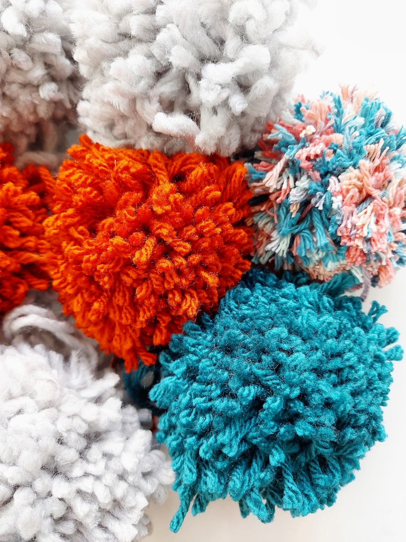 How to Make A Pom Pom Templates and Instructions Printable Etsy