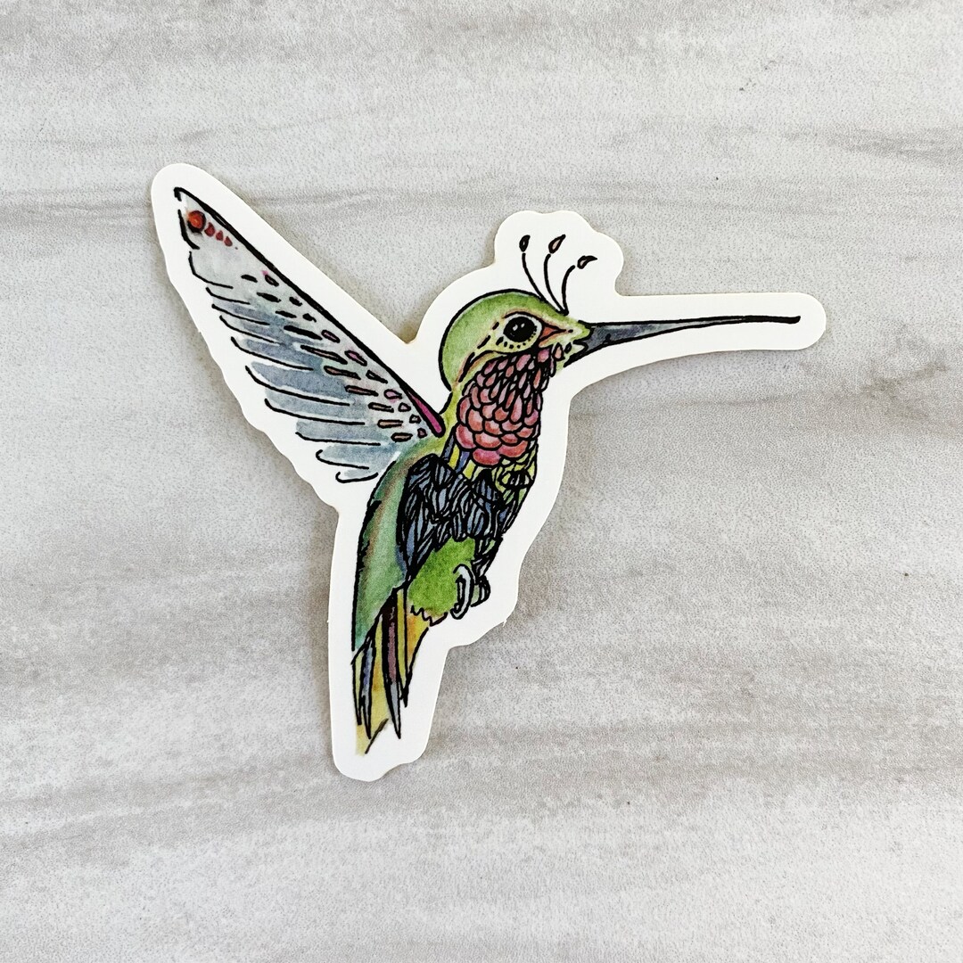 Hummingbird Sticker - Etsy