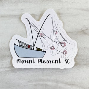 Shrimp Boat Mount Pleasant, SC Sticker