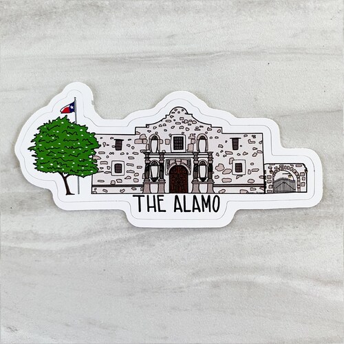 The Alamo San Antonio Texas Sticker Etsy