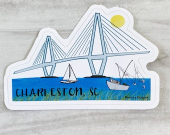 Charleston Harbor Arthur Ravenel Bridge Jr. Sticker