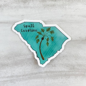 South Carolina State Outline Sticker