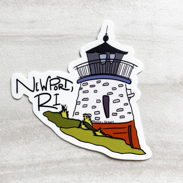 Castle Hill Lighthouse Newport, RI Sticker