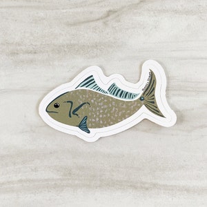 Fish Sticker Redfish Reddrum