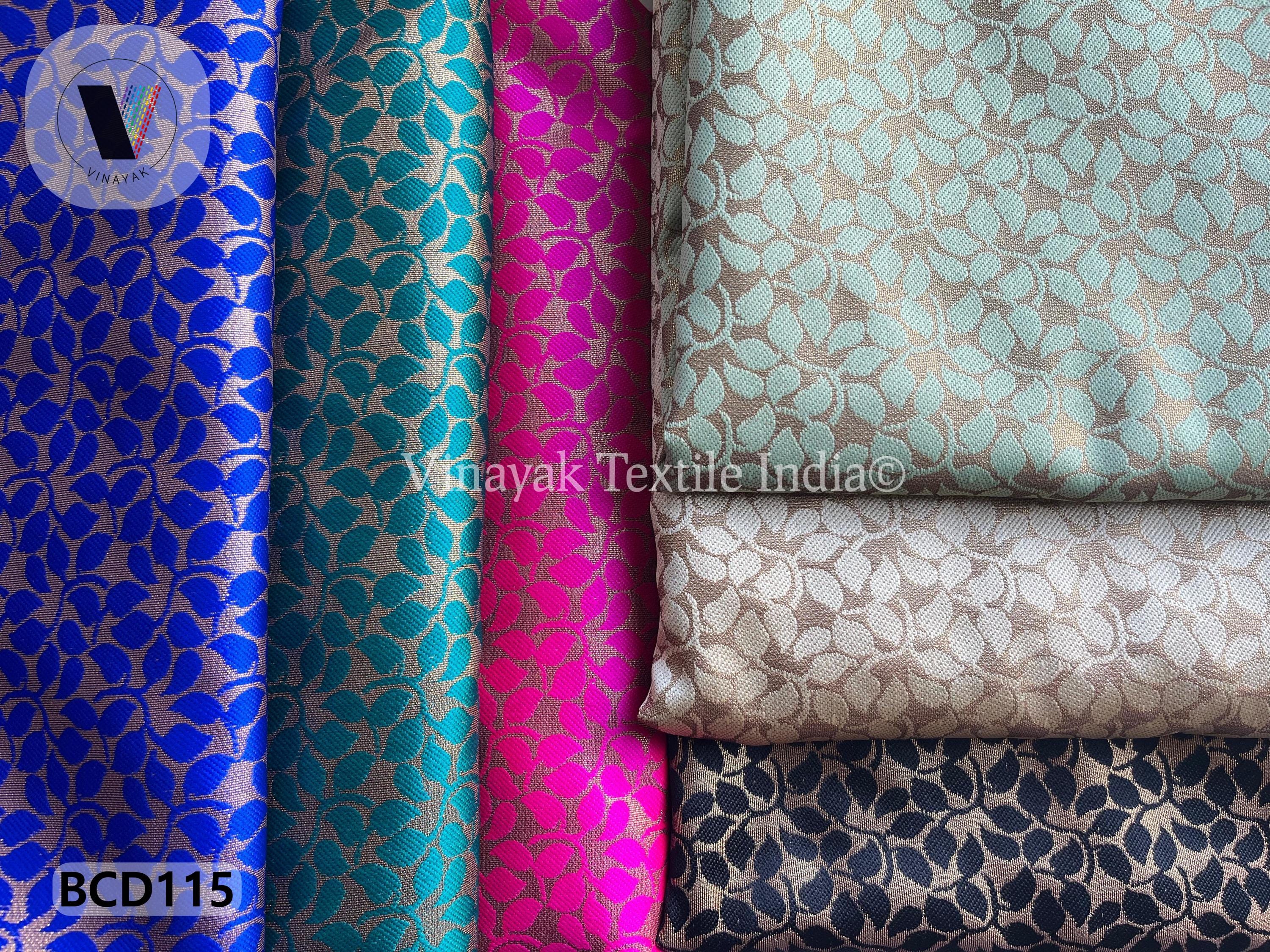 48 Inch Indian Brocade Fabric by the Yard, Dyed Brocade, Floral Web ...