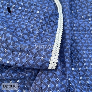 Navy Blue floral Unique Designer embroider Indian ethnic Georgette dupatta stoles for women, women&#39;s top accessories lehenga, designer wraps