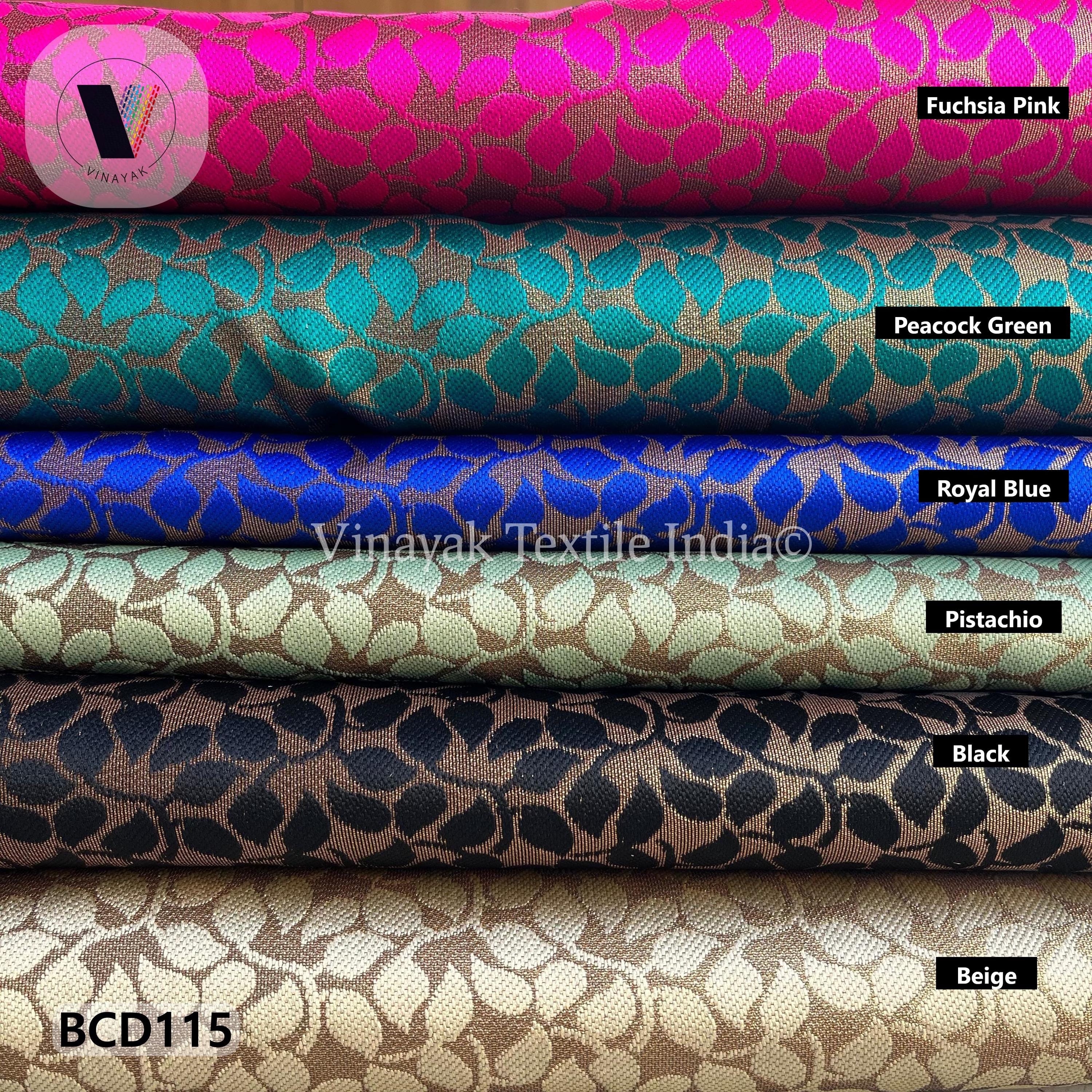 48 Inch Indian Brocade Fabric by the Yard, Dyed Brocade, Floral Web ...