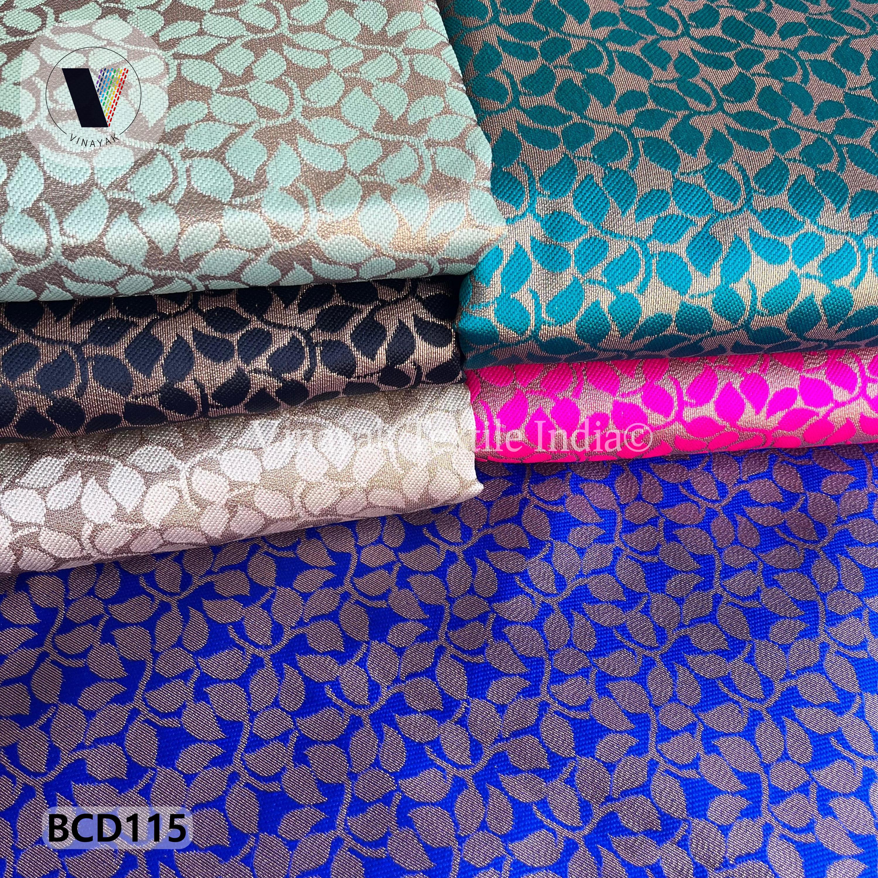 48 Inch Indian Brocade Fabric by the Yard, Dyed Brocade, Floral Web ...