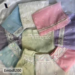 10 st Mix pastel pailletten met draad verfraaid Indiase decoratieve sari-stof, knutselen naaien, junkjournal scrapbooking, bundel mix stof