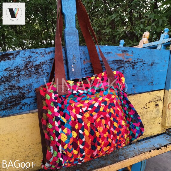 Braided Jute And Chindi Multi Color Bag Design: Customized at Best Price in  Panipat | Jai Shri Shyam Enterprises