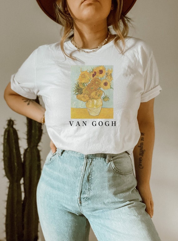 Van Gogh Shirt Light Academia Van Gogh Clothing Art Hoe Etsy