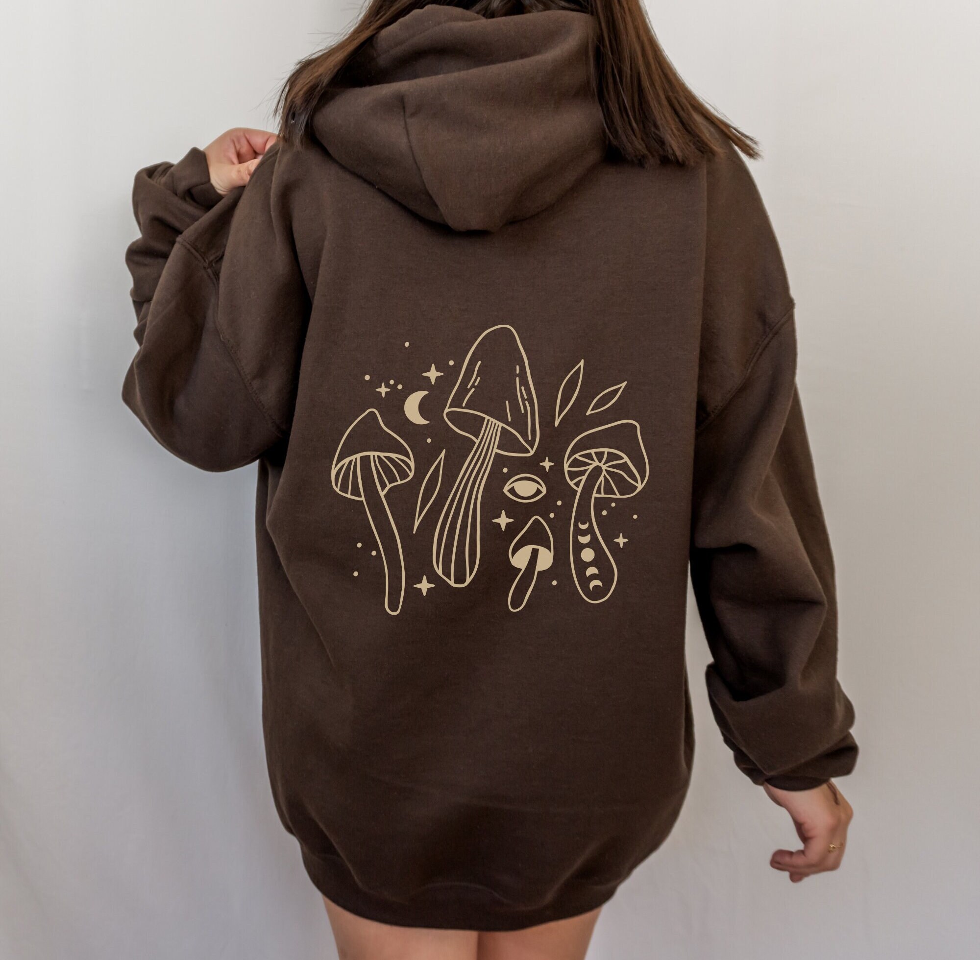 Mushroom Hoodie Trendy Hoodie Mushroom Sweater Mushroom Etsy