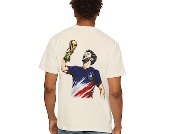 Koszulka kibica piłki nożnej France Tricolor | Odzież na dzień meczu drużyny narodowej, Maillot Équipe de France, prezent dla miłośnika piłki nożnej, Puchar Świata we Francji 2026