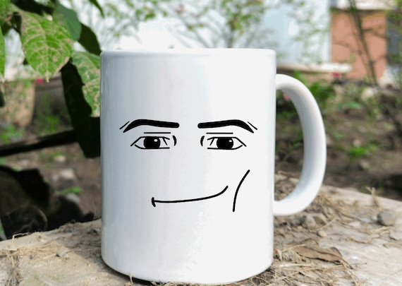 Roblox Man Face Mug. 12 or 15 Ounces. Dishwasher Safe. | Etsy UK