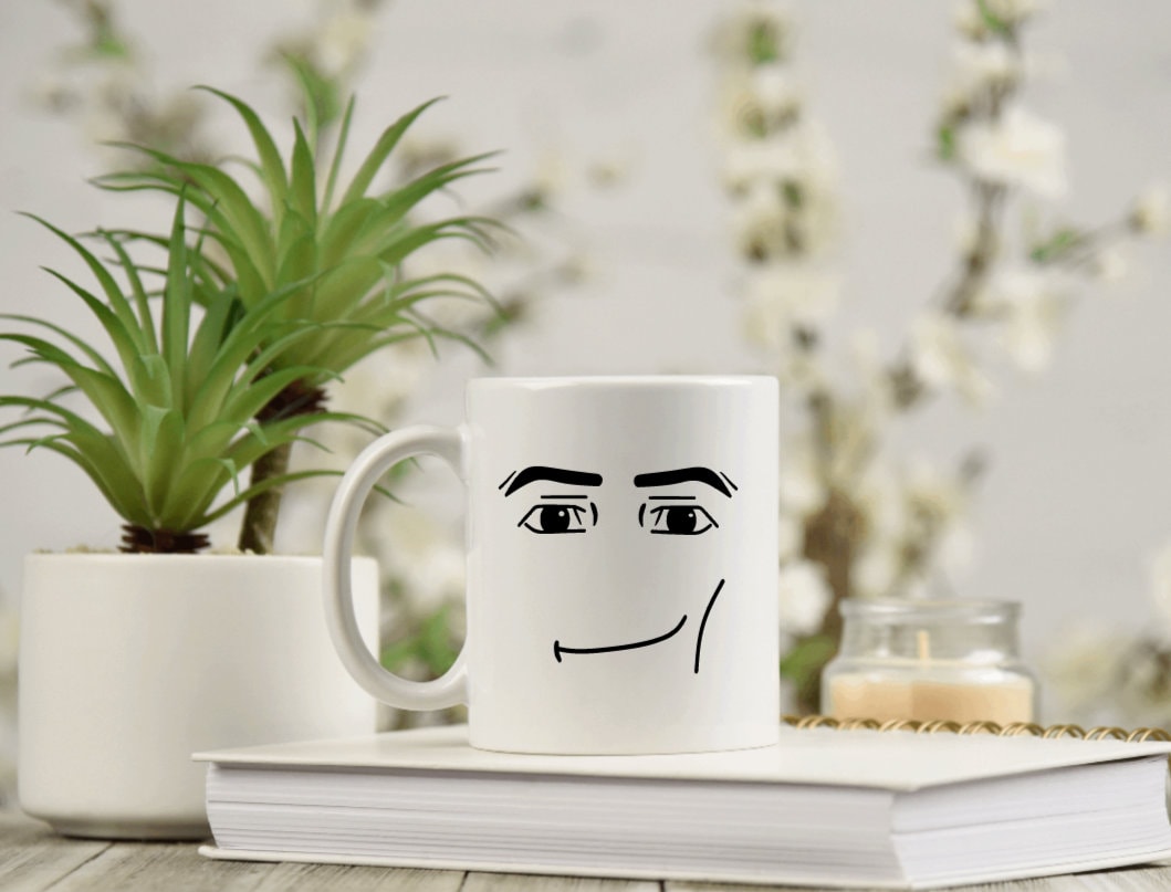 Roblox Man Face Mug Funny Cup Meme Mug Roblox -  Israel