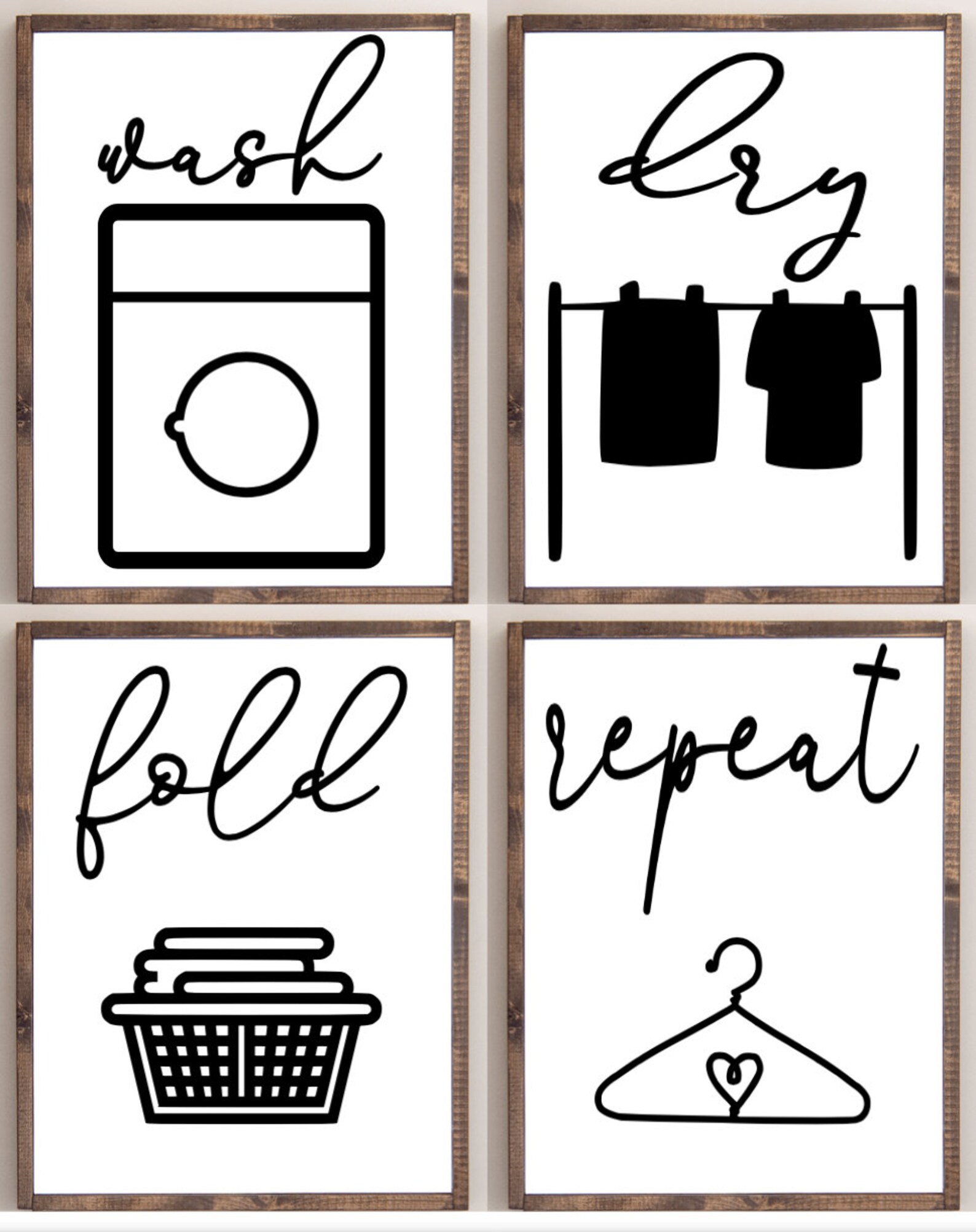 Laundry Room Printable PDF Bundle 10 Images Laundry Wall Art - Etsy España