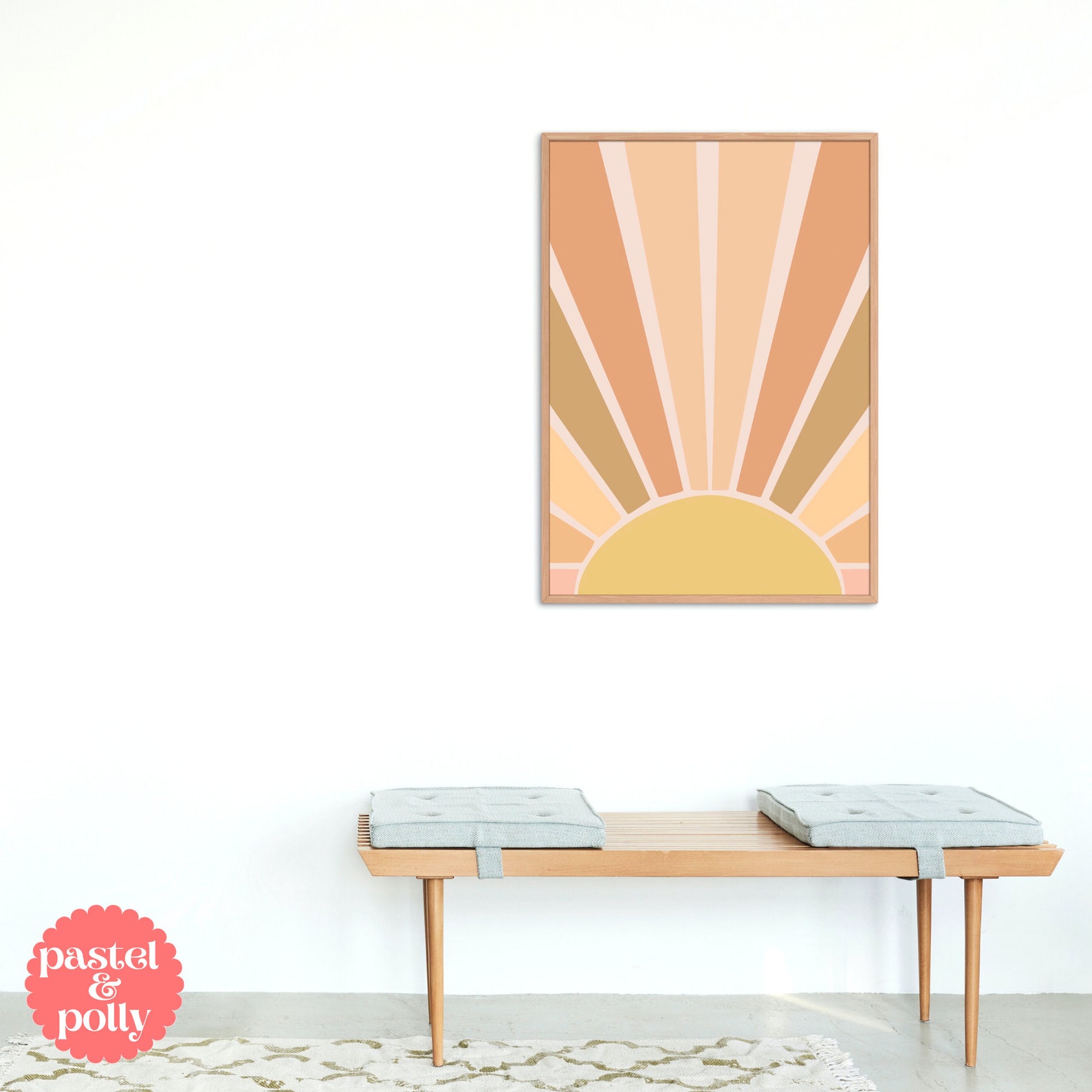 Sun Wall Art Yellow Sun Wall Hanging Sun Wall Decor Retro Etsy