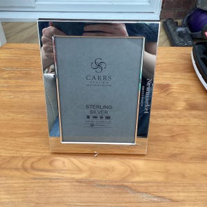 Vintage Newmarket Racecourse Solid Silver Photo Frame 8.5 by 6.5 Inches By Carrs