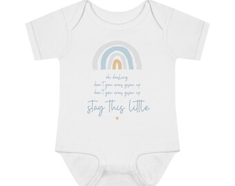 Never Grow Up Baby Rib Bodysuit