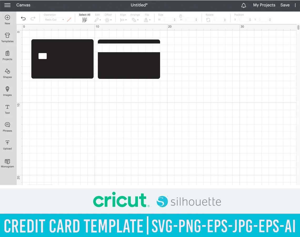 Credit Card Template SVG Credit Card Svg Debit Card Svg Credit Card