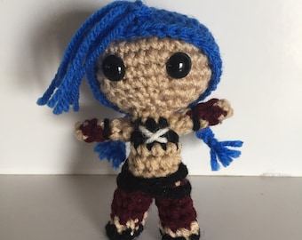 BESTSELLER! Crazy Fighter Girl Amigurumi Crocheted Doll