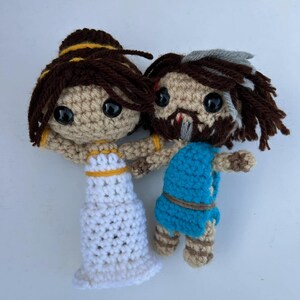 Little Mermaid Brown Skin Amigurumi Crocheted Doll image 9