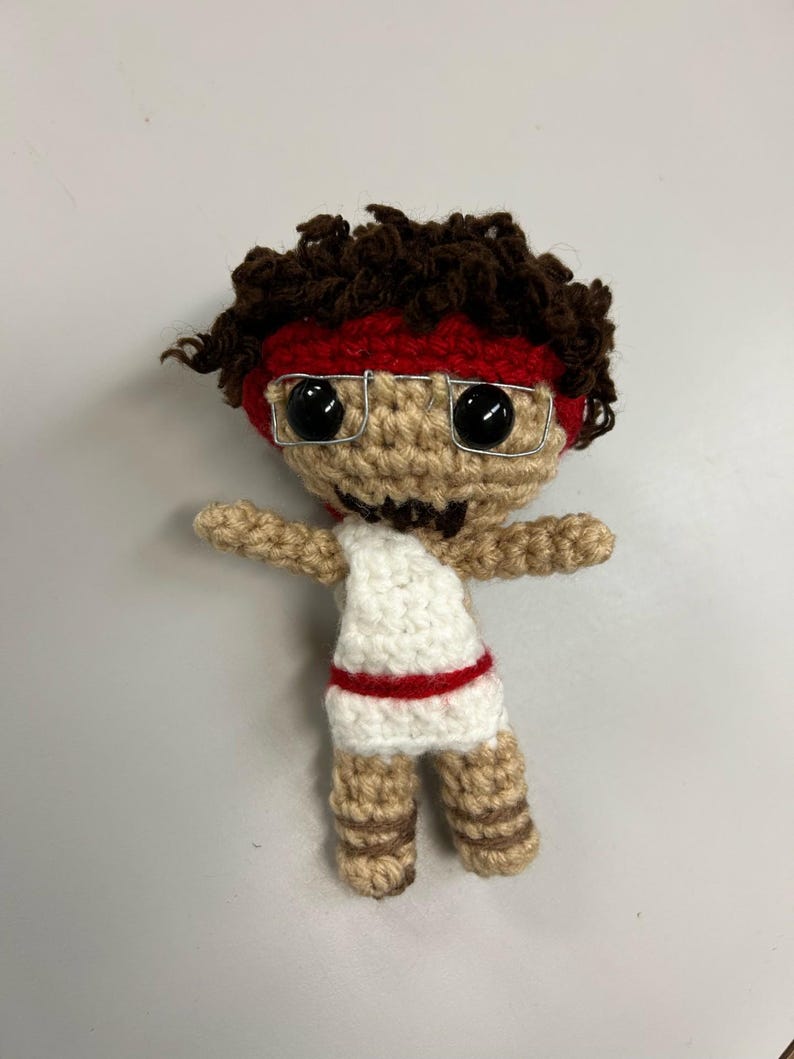 Little Mermaid Brown Skin Amigurumi Crocheted Doll image 10