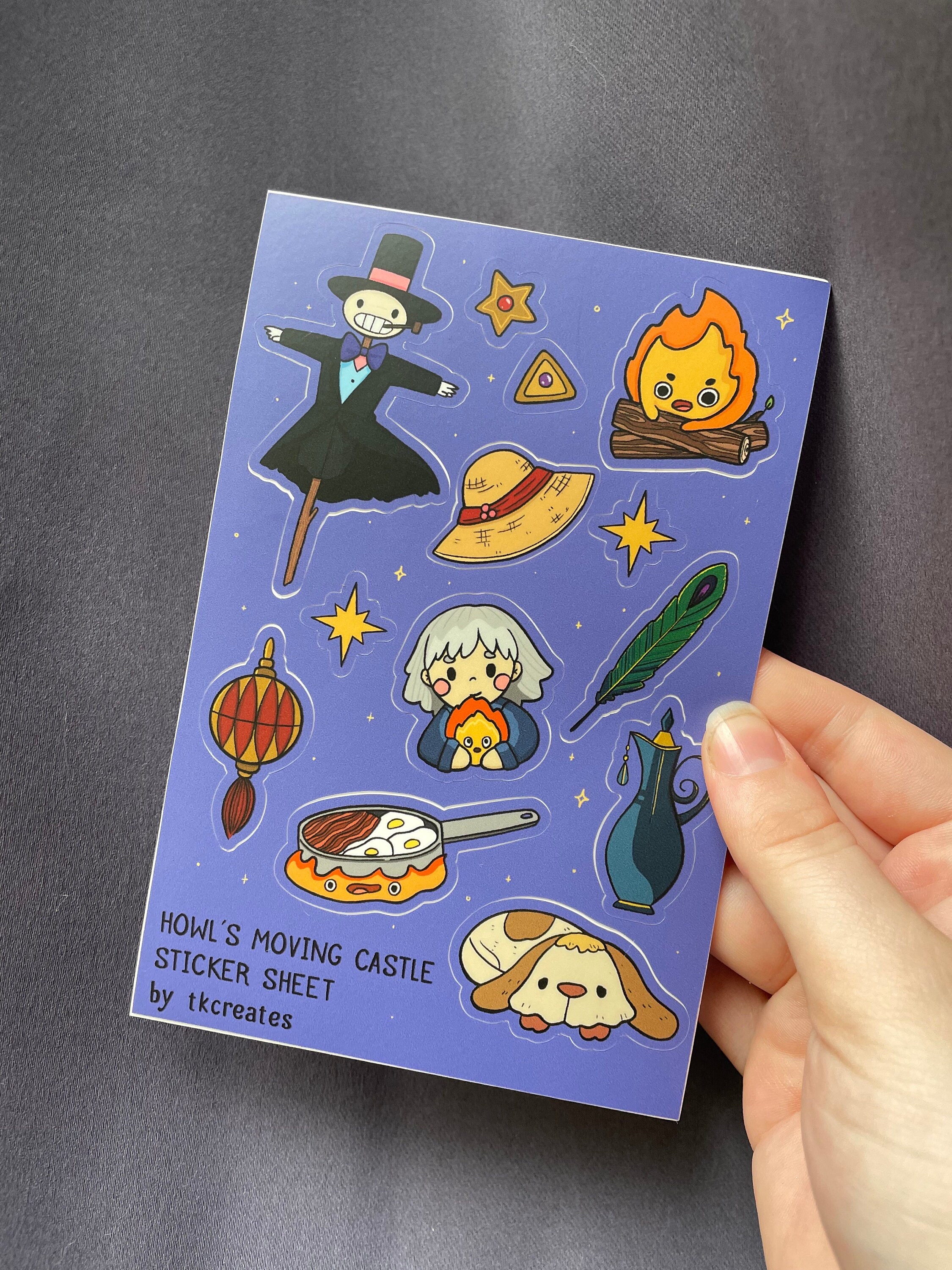 Howls Moving Castle Inspired Sticker Sheet - Etsy