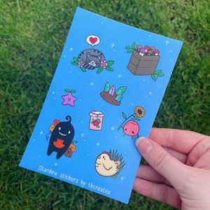 Stardew valley inspired sticker sheet