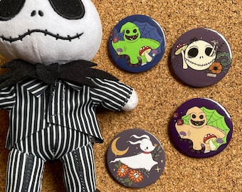 Jack and friends button badges