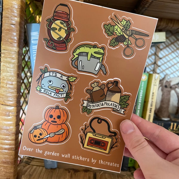 Over the garden wall inspired sticker sheet