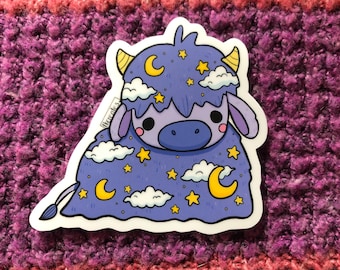 Dreamland fluffy cow sticker