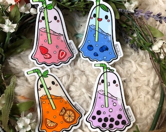 Ghostea fruit flavor stickers