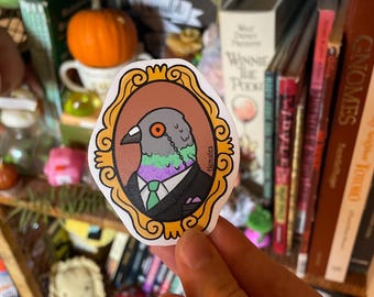 Dapper pigeon sticker