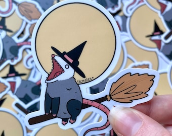 Screaming possum 3” matte stickers