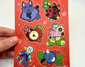 Trinket treasures whimsical sticker sheet
