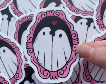 Ghosts in love 3” sticker