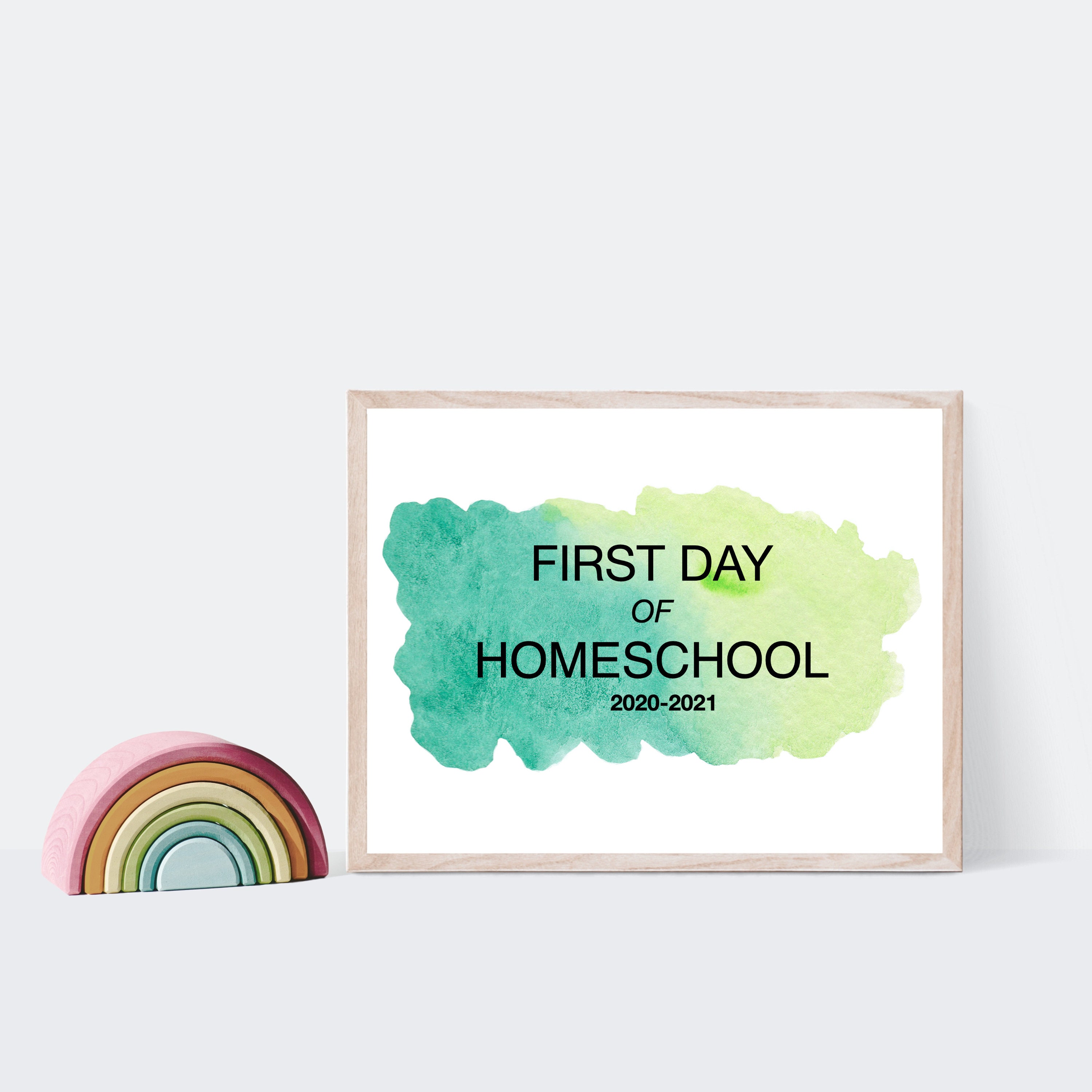 First Day Of Homeschool Sign Instant Download Printable Etsy Uk