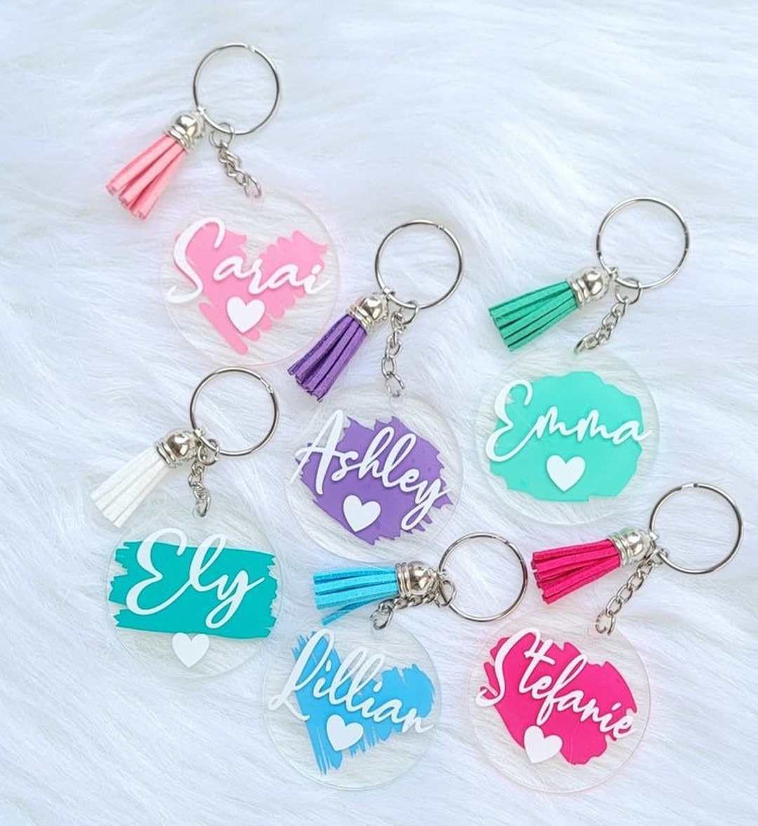 Custom Keychains - Etsy