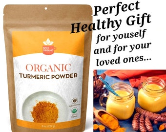 1lb Organic Turmeric Root Powder: USDA Certified, Non-GMO
