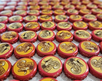500 Shiner Bock Beer Bottle Caps: Craft & Jewelry Supplies