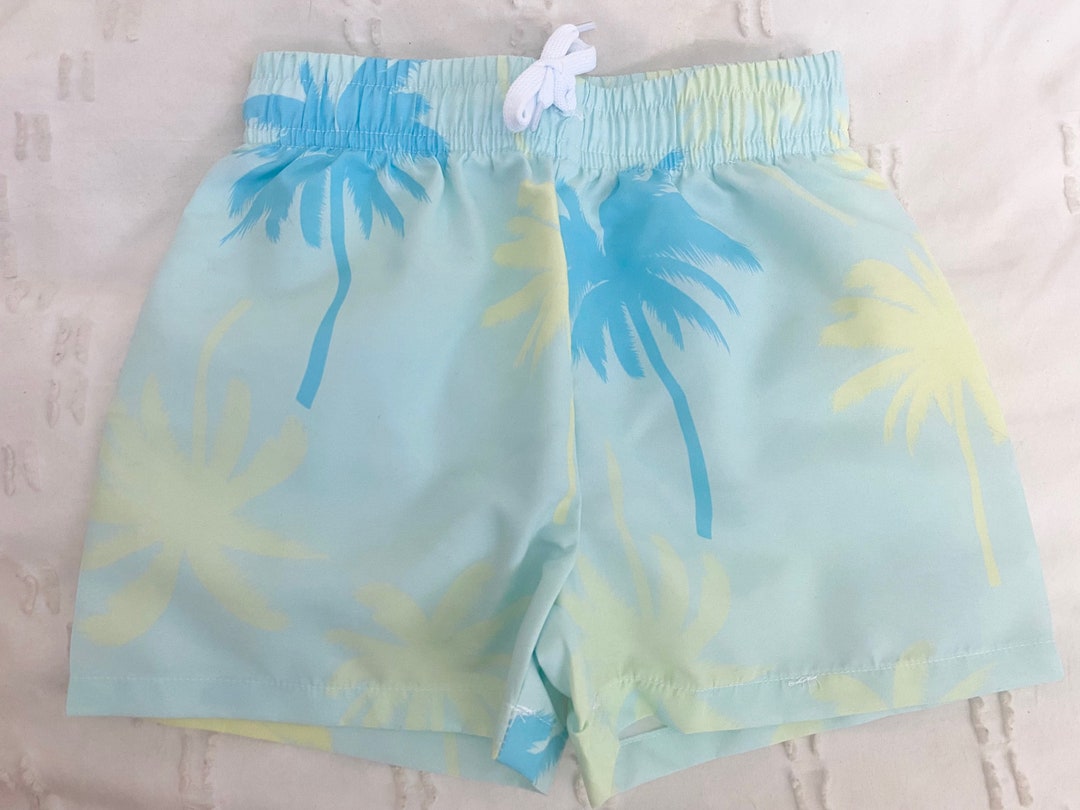 Retro Baby Boy Swim Trunks Etsy