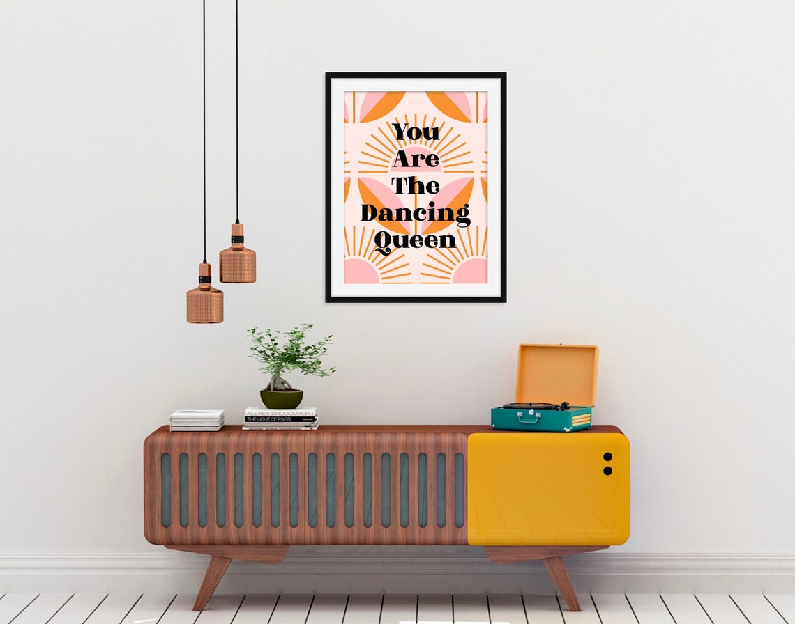 You are the dancing queen Print Poster Geschenk Stoffstopf Etsy