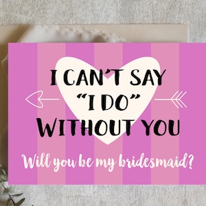3er Set Brautjungfer Vorschlag Karten, Retro Karte, Hochzeit stationär, Braut zu sein, physische Karte, Vorschlagskarte, Brautjungfer Geschenk, Retro Design