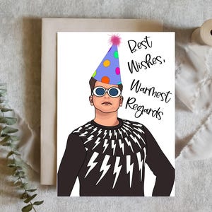 Schitts Creek Geburtstagskarte, David Rose, die besten Wünsche, herzlichste Grüße, eww, lustige Karte, Geburtstag, physische Karte, heilige Schitt, verstimmt