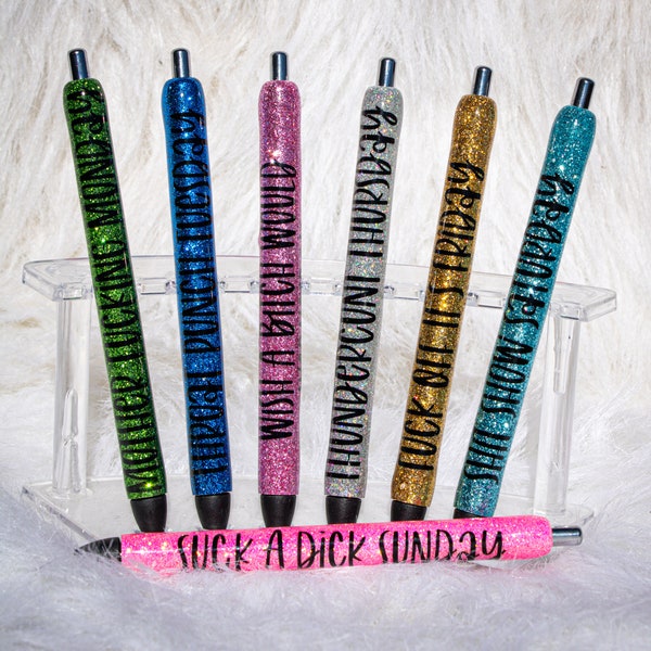 Days of the Week Pens Etsy