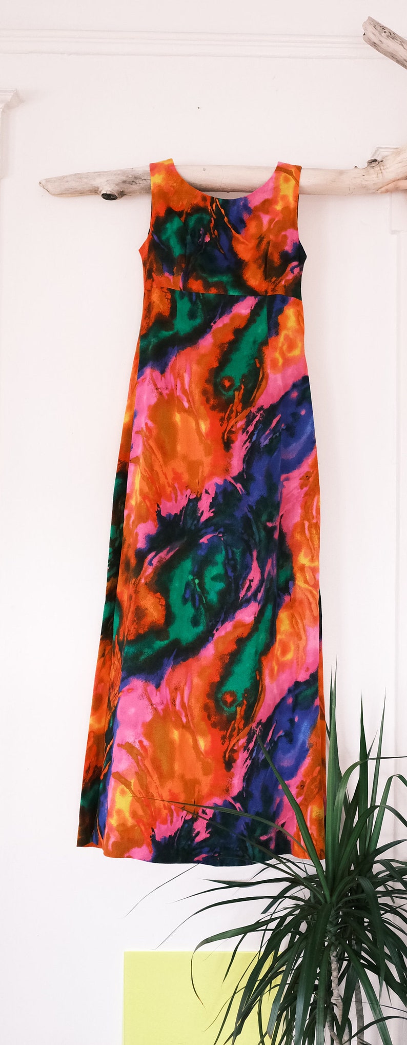 Hawaiian Traditional Maxi Dress Size XS.