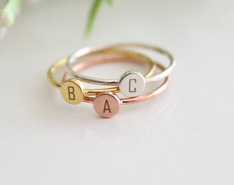 Personalized Initial Ring,Custom Name  Ring,Dainty Letter Ring,Custom İnitial Jewelry,QW23