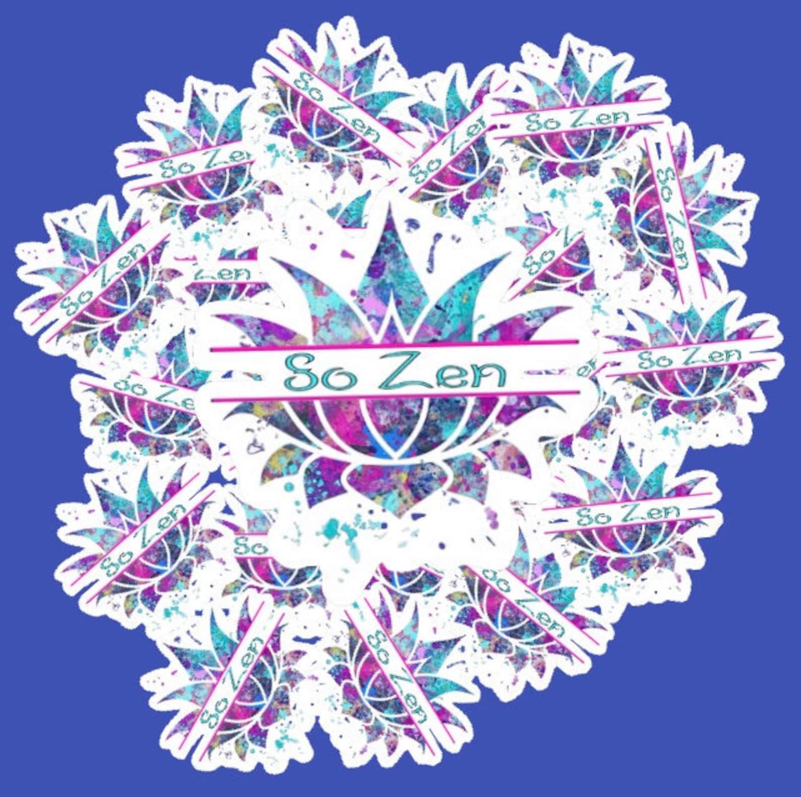 So Zen vinyl decal sticker 2.5 height Etsy