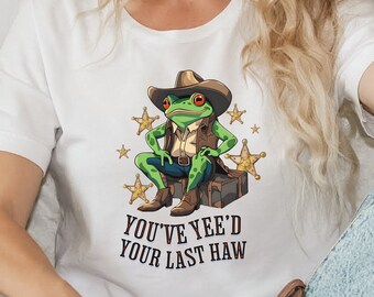 Cowboy Frog PNG, Yee'd Last Haw Design, Country Toad Lover Clipart (Digital Download)
